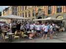 Lille : les supporters croates sur la Grand-Place