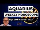 Aquarius Horoscope Weekly Astrology from 28th August 2023