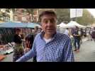 Régis, marchand belge matinal à la Braderie