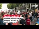 A Lorient, manifestation de soutien à la famille Hamzaj