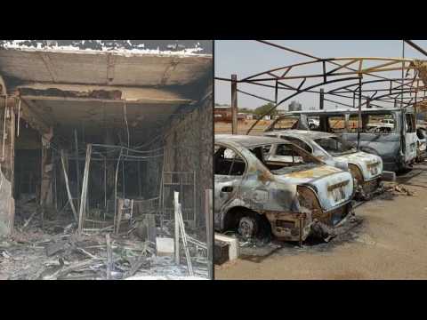 Destruction at Khartoum airport as Sudan fighting rages on