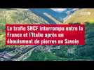 VIDÉO. Le trafic SNCF interrompu entre la France et l'Italie après un éboulement de pierre