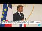 Emmanuel Macron apporte son soutien à l'ambassadeur de France au Niger et au président Bazoum