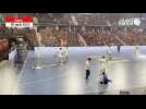 VIDÉO. Les handballeurs s'échauffent avant le premier match au nouveau Palais des sports de Caen