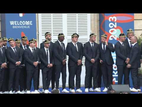 France Team welcome ceremony ahead of Rugby World Cup