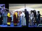 Pope Francis attends interfaith meeting during Mongolia trip