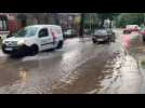Après les fortes pluies à Cambrai, la rue Saint-Ladre de nouveau inondée