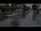 Des routes inondées après les fortes pluies dans le Valenciennois