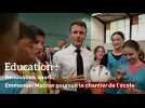 Education: Rénovation, sport... Emmanuel Macron poursuit le chantier de l'école