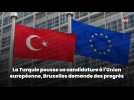 La Turquie pousse sa candidature à l'Union européenne, Bruxelles demande des progrès