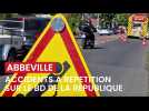 Accidents boulevard de la République à Abbeville