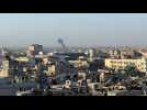 Smoke billows over eastern Rafah following Israeli aistrikes