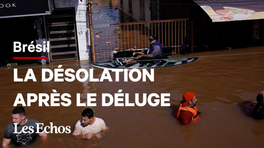 Illustration pour la vidéo Au Brésil, la désolation après les inondations