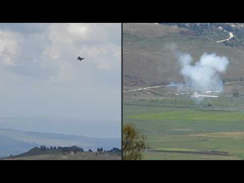 Israeli fighter jet strikes villages in south Lebanon