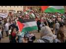 Pro-Palestinian protest in Sweden ahead of Eurovision finale