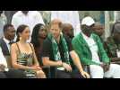 Prince Harry plays volleyball with veterans in Nigeria to promote Invictus