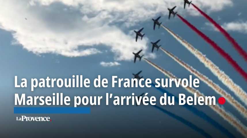 VIDÉO. Flamme à Marseille : la patrouille de France illumine le ciel à l'arrivée du Belem