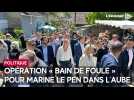 Opération « bain de foule » pour Marine Le Pen à la Journée des plantes à Bergères