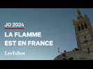 L'arrivée spectaculaire de la flamme olympique à Marseille, à bord du Belem