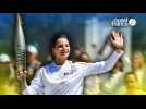 VIDÉO. JO 2024 : une athlète ukrainienne mène le premier relais collectif de la flamme à Marseille