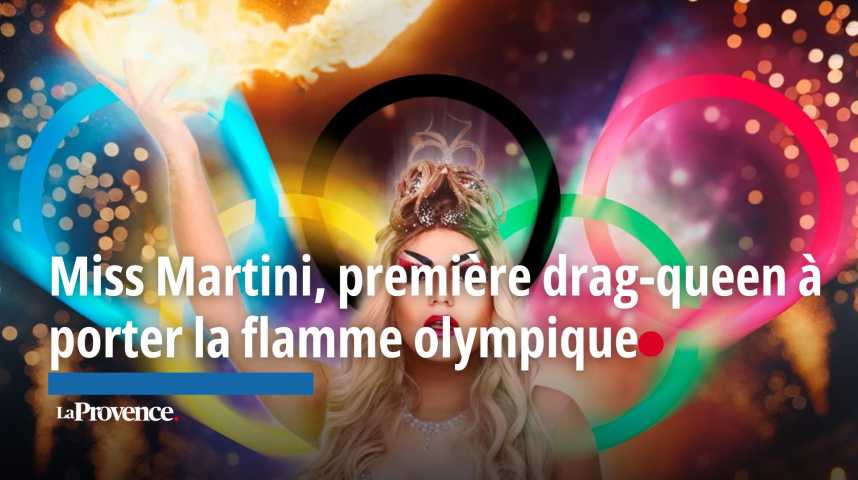 VIDÉO. Miss Martini, "à jamais la première" Marseillaise et drag-queen à porter la flamme olympique