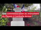 VIDÉO. Hommage et commémoration au monument du Plessix à Maroué en Lamballe-Armor