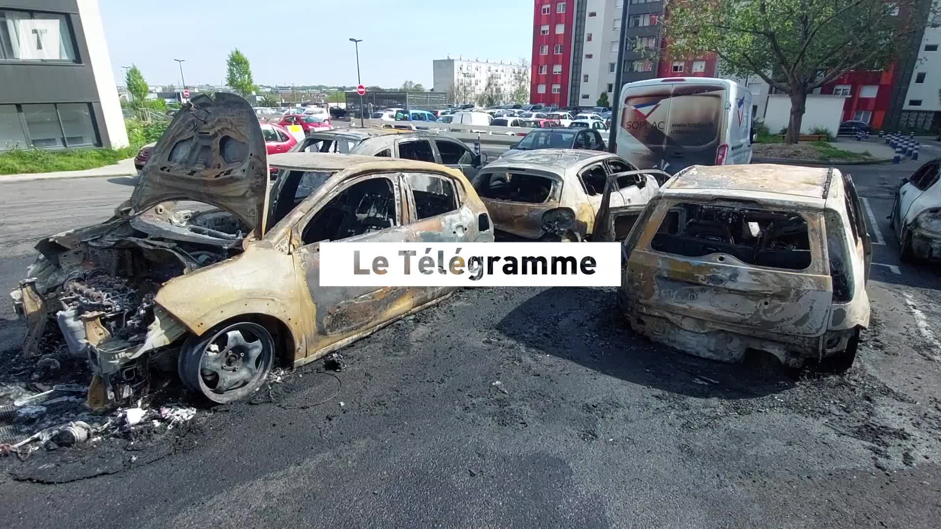 Une dizaine de voitures brûlées à Brest en une seule nuit : « On en a plus que marre » [Vidéo]