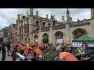 Cambridge University students erect protest camp for Palestinians over Israel war with Hamas
