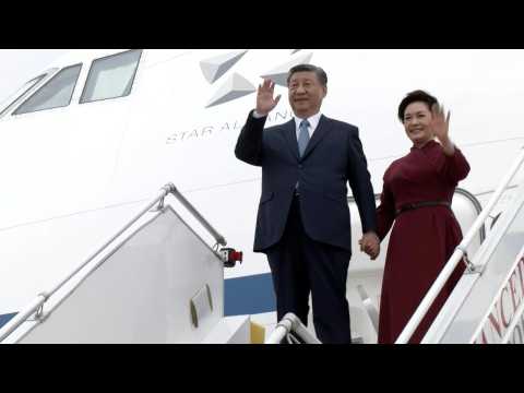 Chinese President Xi Jinping arrives in France for state visit
