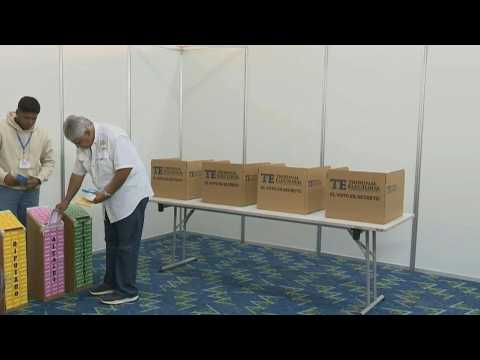 Panama presidential frontrunner Mulino casts his vote in elections