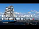 Les images impressionnantes du Belem dans la rade de Marseille