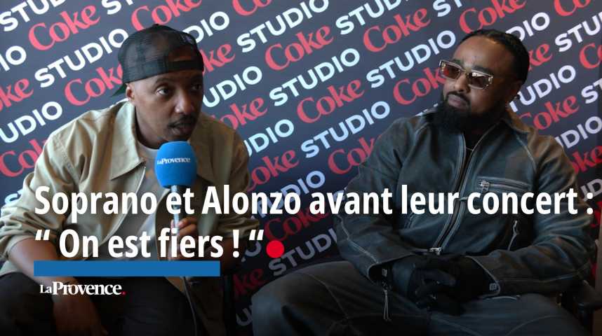 VIDÉO. Soprano et Alonzo "contents d'honorer Marseille" : les rappeurs se confient avant le concert sur le Vieux-Port