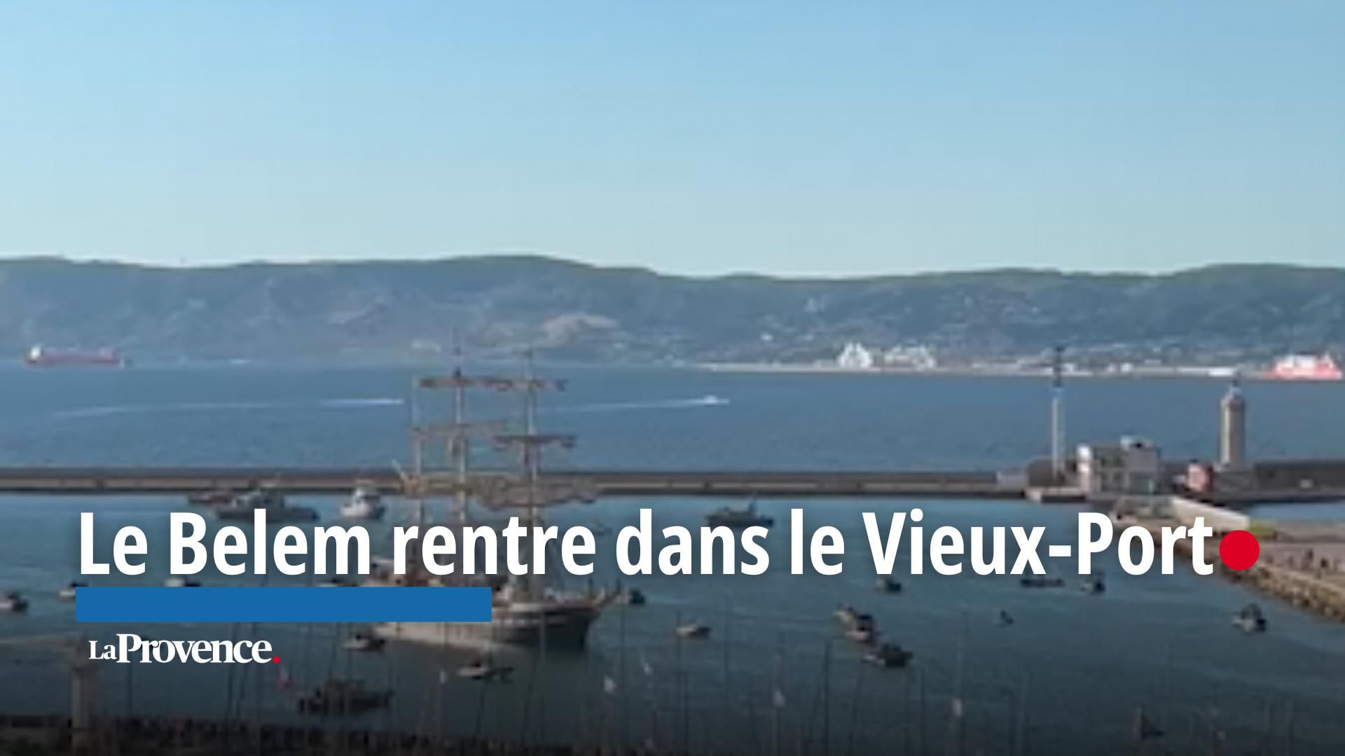 Vidéo - Le Belem rentre dans le Vieux-Port