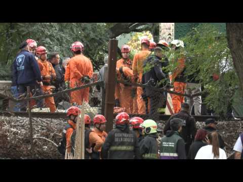 Argentina: Emergency teams at site of train crash in Buenos Aires