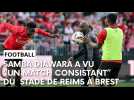 Stade brestois - Stade de Reims : l'après-match avec Samba Diawara.