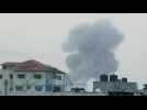 Smoke rises over Rafah in the southern Gaza Strip