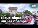Les Champs-Élysées transformées en rue piétonne le temps d'un pique-nique géant