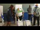 Former South African president Jacob Zuma votes in KwaZulu-Natal province