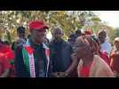 S.Africa's EEF party leader Malema lines up with voters in Polokwane