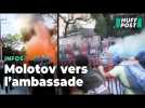 L'ambassade d'Israël à Mexico assiégée par des manifestants pro-palestiniens