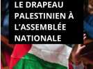 Le drapeau palestinien à l'Assemblée nationale