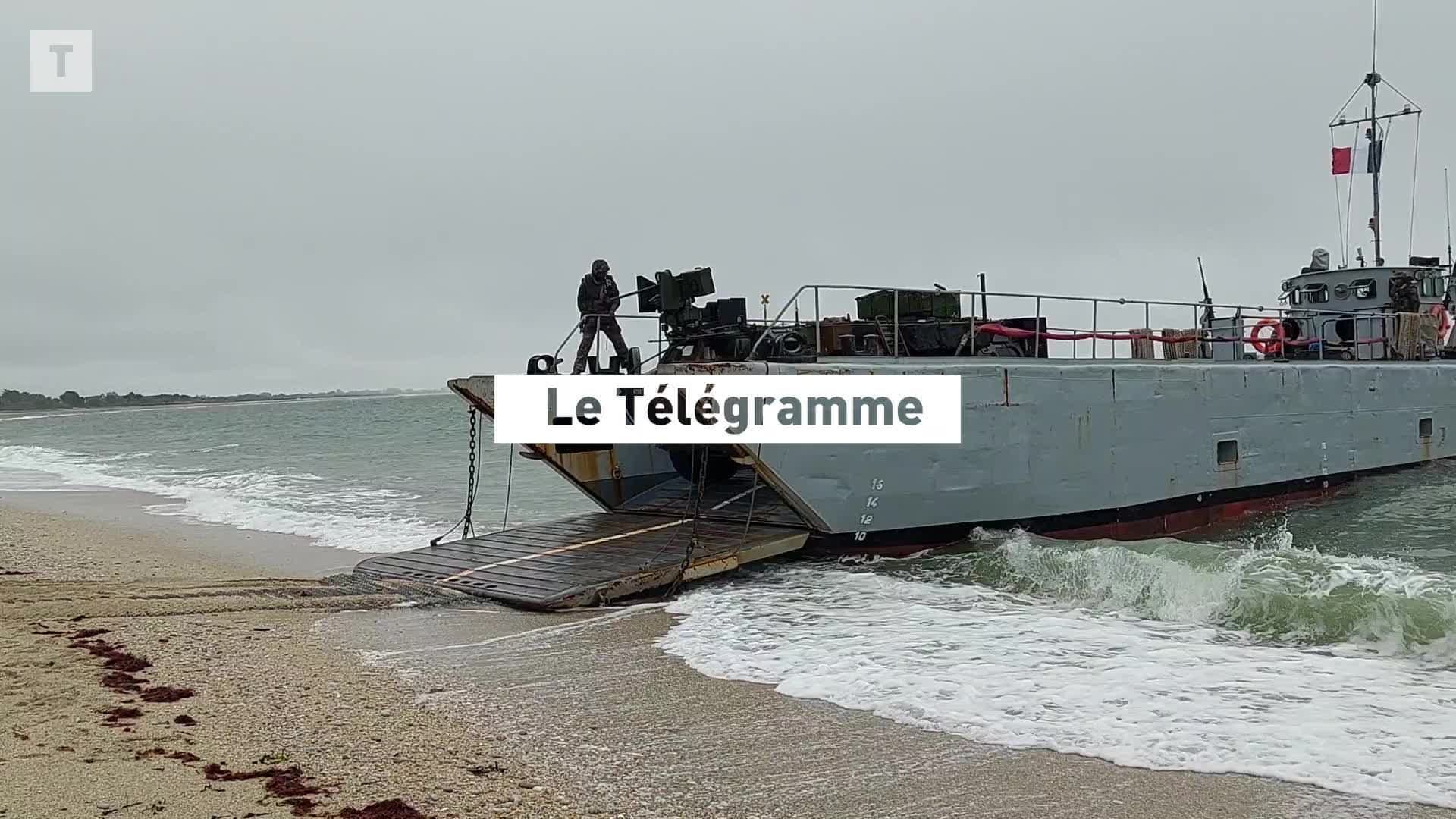 À Sarzeau, un débarquement avant l'heure des forces armées [Vidéo]