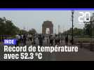 Inde : Une vague de chaleur fait exploser les températures avec 52.3 °C enregistrés #shorts
