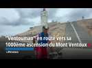 Ventoux Man en route pour sa 1000 ème ascension du Mont Ventoux avant la fin de l'année