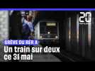 RER A : Grève vendredi, un train sur deux en circulation #shorts