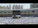 Huge crowds of Muslim pilgrims circle Kaaba as Hajj nears