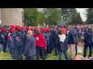 VIDEO; 80e D-Day : Bain de foule pour Emmanuel Macron à Plumelec, dans le Morbihan