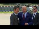 President Biden arrives in France to take part in D-Day commemorations