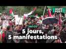 À Paris, des milliers de manifestants pour la Palestine, pour la 5e journée consécutive