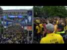 Borussia Dortmund fans arrive at Wembley in force for Champions League final
